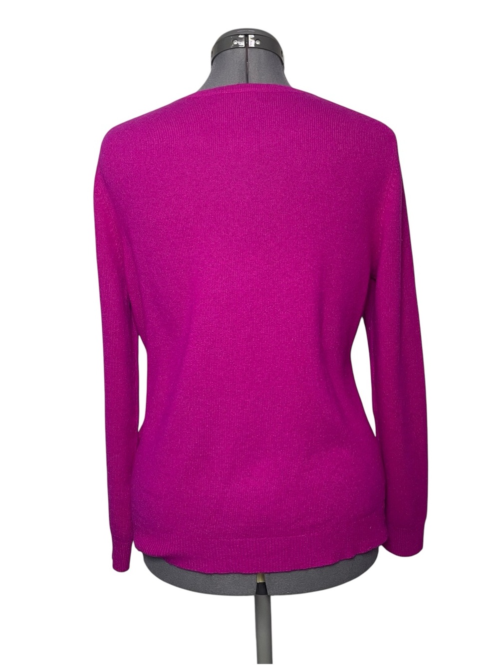 Charter Club Luxury Pure Cashmere Crewneck Sweater Size L Pink Long-sleeve L/S - Picture 3 of 6
